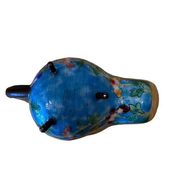 Antique Cloisonné Spoon Scoop Jade handle - Picture 6 of 6